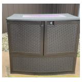 Plastic Suncast Patio Storage Chest. 4