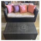 Wicker Woven Patio Love Seat