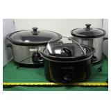 3 Crockpots