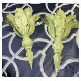 Wall-Mounted Floral Sconces or Wall Pockets