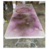 PDG 6 Foot Folding Table With Paint Stains