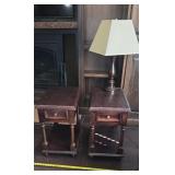 2 Side Tables & Lamp