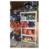 2 Plastic Shelves With Decorations