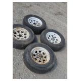 Set of four 15-in trailer tires ST 205/75R 15