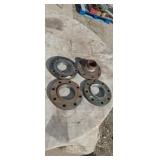 4-in flange to 4-in pipe threaded MPT 4 inch