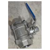 New FNW 1 1/2" Stainless Steel Ball Valve