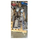 14 Clow stainless pipe clamps.