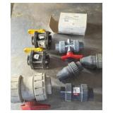 2" & 1" Plastic Pipe Valves and Fittings
