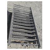 11 Sections of Wrought Iron Railing. 59"- 69" Long
