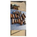 Mostly 2-in nipples and inch and a half