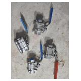 New Stainless Steel 1" and 3/4" Ball Valves