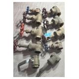 New 1 1/2" Brass Gate Valves