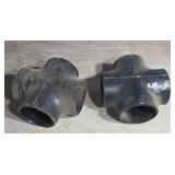 2  5" Carbon Steel 4 Way Well Pipe Fitting