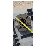 Metal lathe 3 jaw chuck.