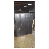 Set of 4 school lockers .
