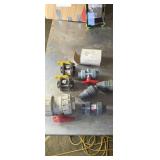 2" & 1" plastic pipe valves and fittings