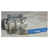 New  FNW 2" Stainless Steel Ball Valve