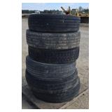 Six truck tires
