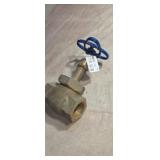 New Nibco 2" brass gate valve