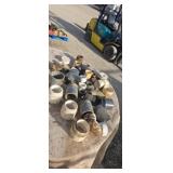 PVC pipe fittings some fiberglass fittings mostly