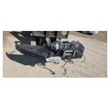 Custom made heavy duty steel bumper with warn