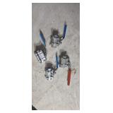 New stainless steel 1" and 3/4" ball valves