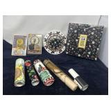 Decorative Ceramic Wall Clocks and Wallpaper