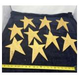 Yellow Star-Shaped Cutouts Felt or Cardboard
