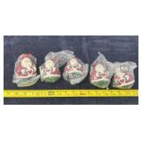 Jolly Follies Santa Claus Ornaments
