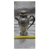 Mid-Century Lidded Pewter Pitcher