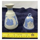 Wedgwood Jasperware Vase and Small Bell Matching