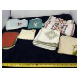 Embroidered Linens and Textiles