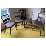 19th Century Primitive Farm House Wood Chairs