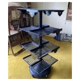 Heavy Metal Display On Castors 38" Tall