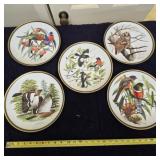 Decorative Plates Woodland Birds" Series By