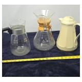 Pour-over Coffee Maker by Chemex and Coffee Pots