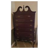Queen Ann Mahogany Highboy 36"x19"x72