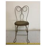 Vintage Ice Cream Parlor Iron Chair 21" Tall