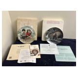 Two Collector Plates Both Produced By Dominion