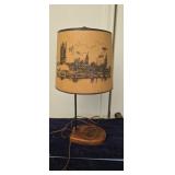 Lamp with Detailed Silhouette Of London