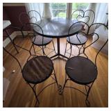 Small Round Table with Parlor Chairs