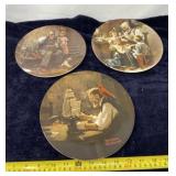 Norman Rockwell Collector Plates 1977, 1978 &