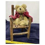 Boydï¿½s Bear and Wicker Chair