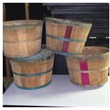 Wood Slat Bushel Baskets