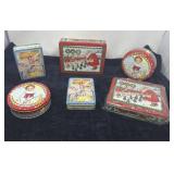 Christmas Tins Vintage Style