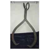 Large Antique Ice Tongs