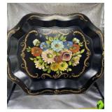 Nashco New York Vintage Tole Painted Metal Tray