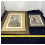 Andrew Wyeth Framed Print with Cat Picture