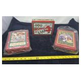 Decorative Christmas Metal Tins