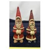 Santa Claus or Belsnickel Resin Figurines